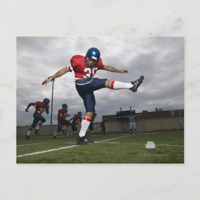 Fußballspieler Kicker Fußball 2 Postkarte (Vorderseite)