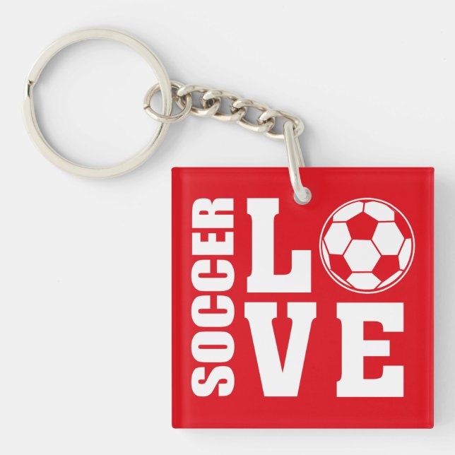 Fußballspieler, Liebe Fußball Schlüsselanhänger (Vorderseite)