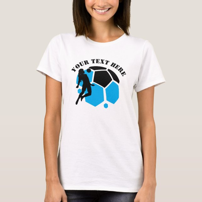 Fußballspieler Mädchen, Geburtstagsgeschenk, Team  T-Shirt (Vorderseite)