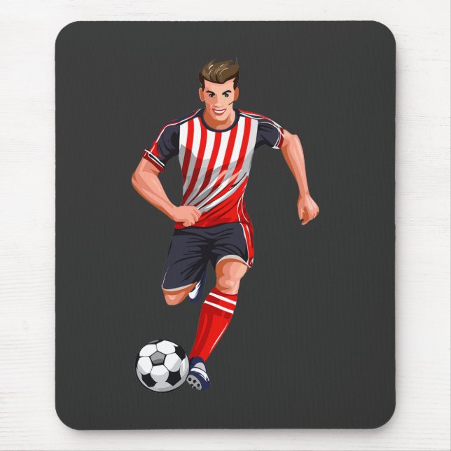Fußballspieler Mann Mousepad (Vorne)