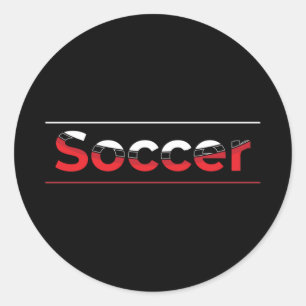Fußballspieler - Minimalistisch Art Geometric Arch Runder Aufkleber