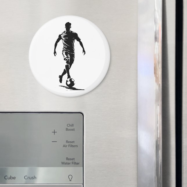Fußballspieler mit Ball Magnet (In Situ (Kühlschrank))