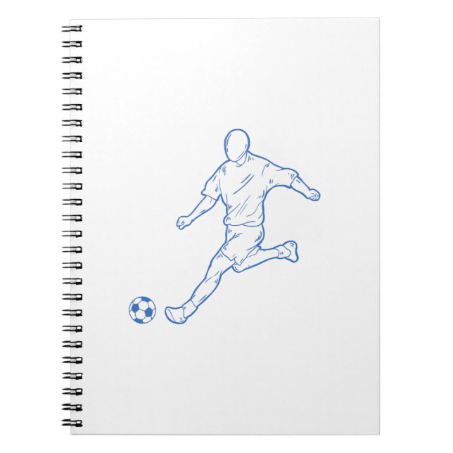 Fußballspieler Notizblock (Vorderseite)