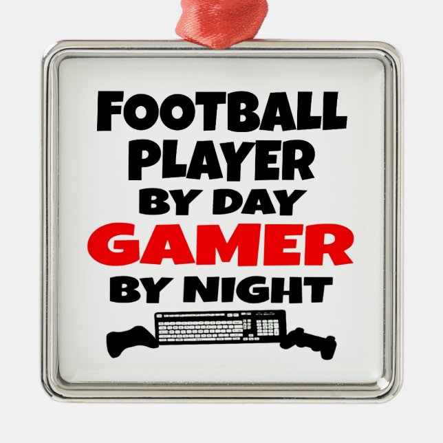 Fußballspieler Ornament Aus Metall (Vorne)