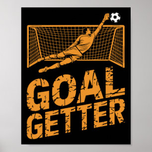 Fußballspieler Ostereier-Suche Hasenohren Fußball Poster