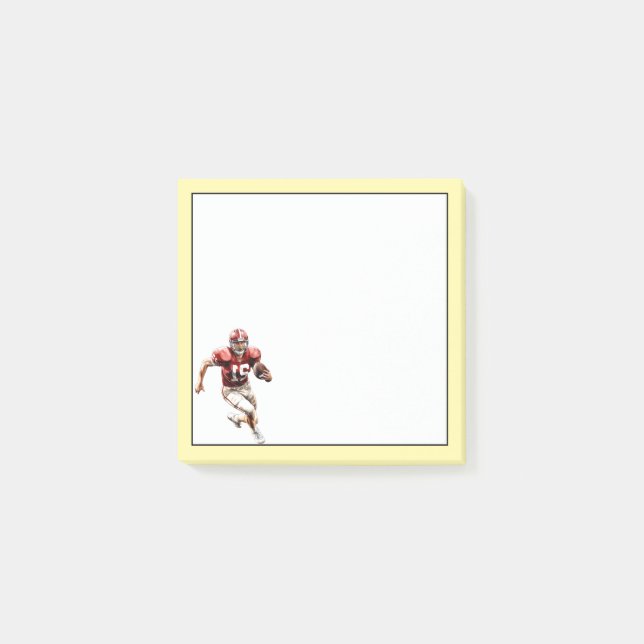 Fußballspieler Post-it Klebezettel (Vorderseite)