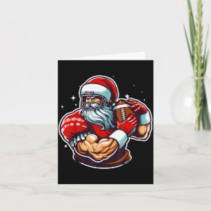 Fußballspieler Santa Weihnachten Pyjama Lustig X-m Karte