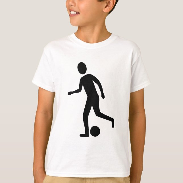 Fußballspieler - Schwarz T-Shirt (Vorderseite)