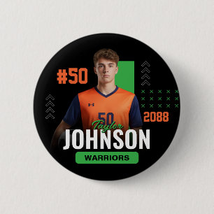Fußballspieler Senior Night Custom Color Sportarti Button