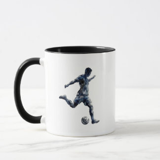 Fußballspieler-Silhouette Tasse