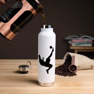 Fußballspieler-Silhouette Wasserflasche Trinkflasche