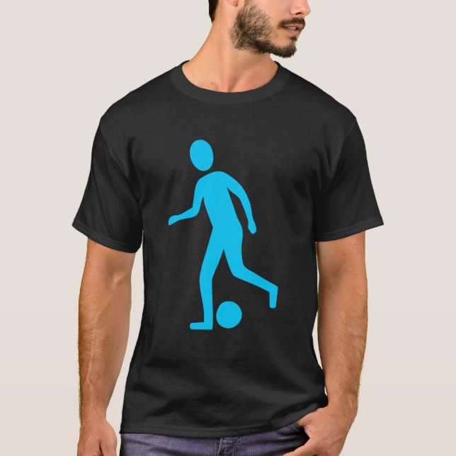 Fußballspieler - Sky Blue T-Shirt (Vorderseite)