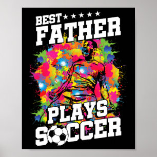 Fußballspieler Sport Vater Papa Fan Geschenk Poster