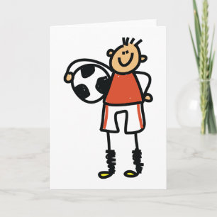 Fußballspieler-Strichmännchen Karte