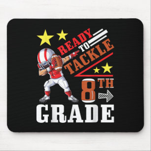 Fußballspieler Student Dabbing Bereit Anzugreifen Mousepad