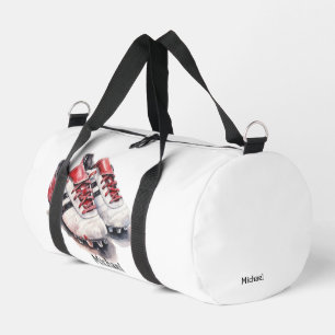 Fußballspieler Trainer Schuhe realistische Initial Duffle Bag