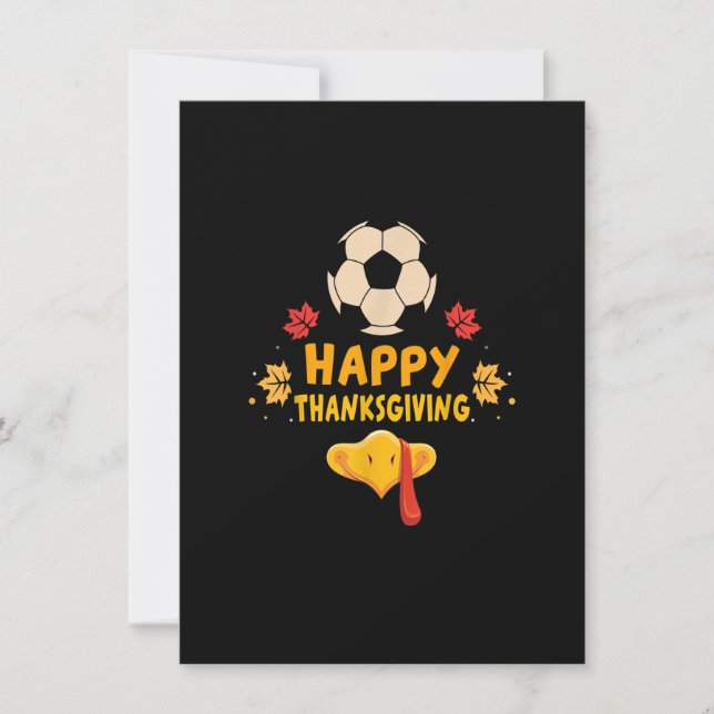 Fußballspieler Türkei Sonniger Erntedank Tag Einladung (Vorderseite)