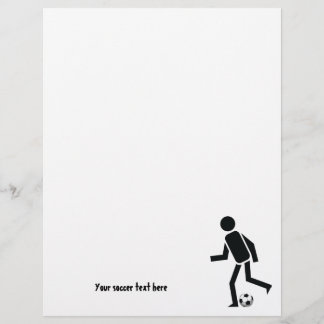 Fußballspieler und Ball Custom Flyer