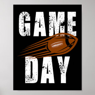 Fußballspieler Vintage T-Shirt Poster