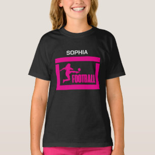 Fußballspielerin Girl, Geburtstagsmarenteam T-Shirt