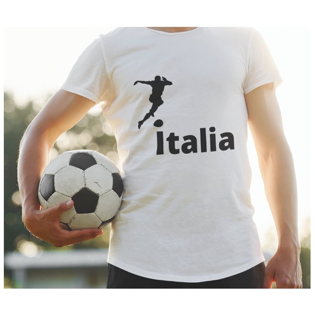 Fußballspielerin Italien, anpassbar T-Shirt (Von Creator hochgeladen)