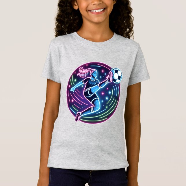 Fußballspielerin T-Shirt (Vorderseite)