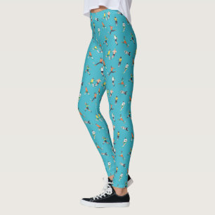 Fußballspielermuster Leggings