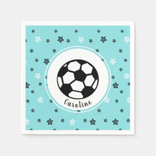 Fußballspielersport als Personalisiertes Geschenk Serviette