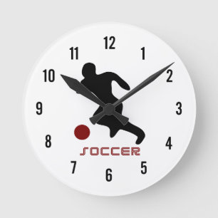 Fußballspieluhr Runde Wanduhr