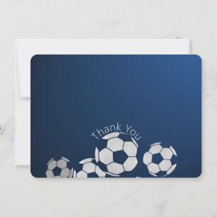 Fußballsport Flachkarte Danke Einladung