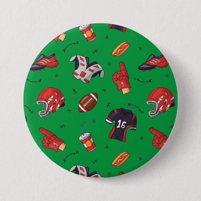 Fußballsportausrüstung, Küche Button (Vorderseite)
