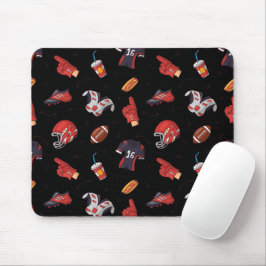 Fußballsportausrüstung mit Muster Mousepad