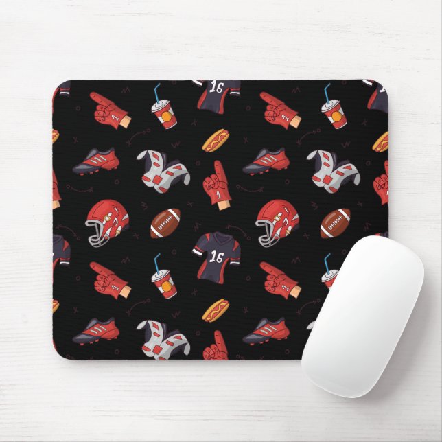 Fußballsportausrüstung mit Muster Mousepad (Mit Mouse)