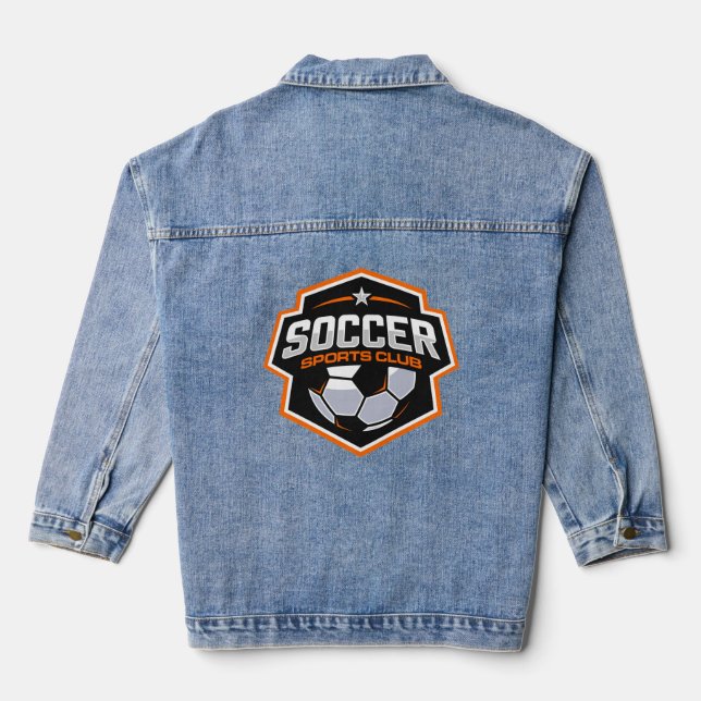 Fußballsportclub Jeansjacke (Rückseite)