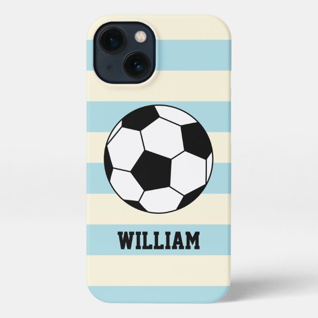 Fußballsportspieler Individuelle Name iPhone Hülle (Rückseite)