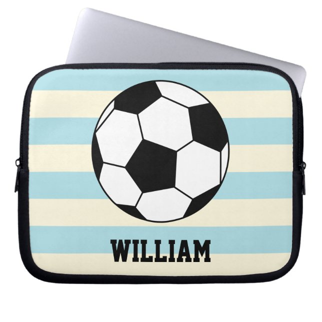 Fußballsportspieler Individuelle Name Laptopschutzhülle (Vorderseite)