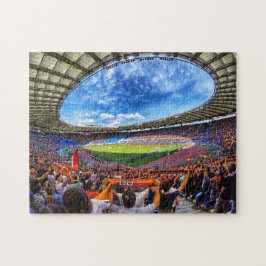 Fußballsportstadion voll von Fans