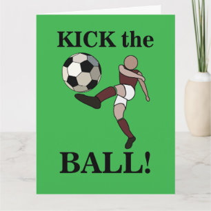 Fußballsporttrainer Geburtstag Karte