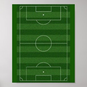 Fußballstadion - Fußballfeld - Fußballplatz Poster