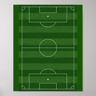 Fußballstadion - Fußballfeld - Fußballplatz Poster