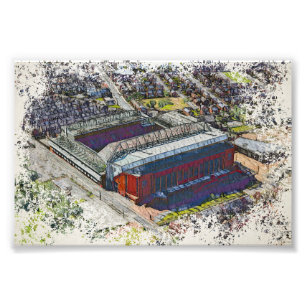 Fußballstadion Kunst - Liverpool, England Fotodruck