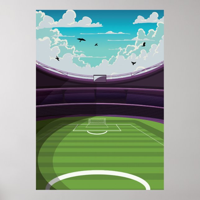 Fußballstadion Poster (Vorne)