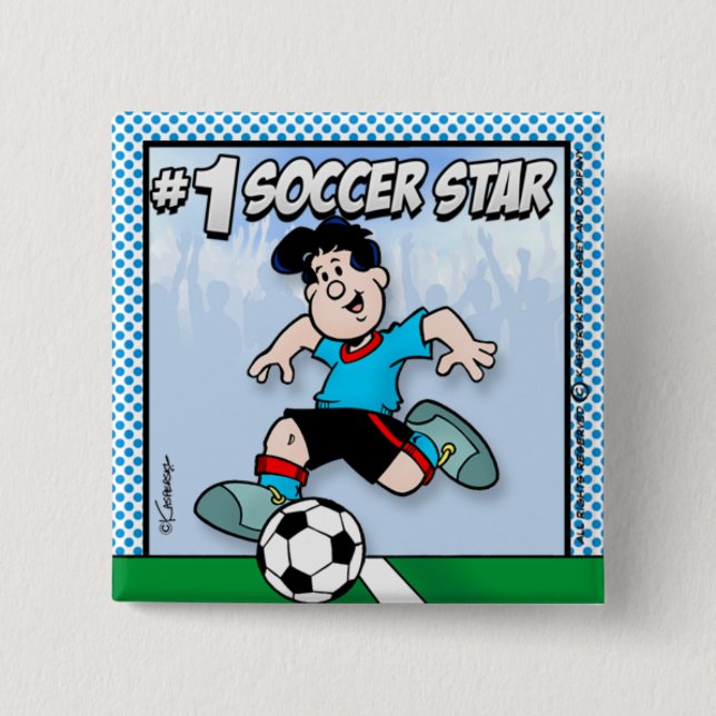 Fußballstar Button (Vorderseite)