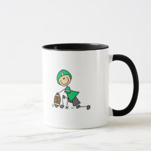 Fußballstockdrei Tasse