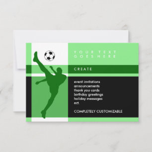 Fußballstreifen Einladung