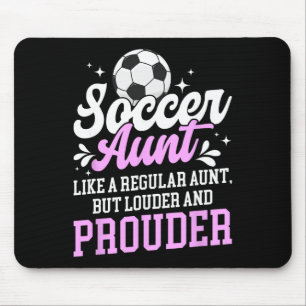 Fußballtante einer Fußballspielerin Tante-Definiti Mousepad