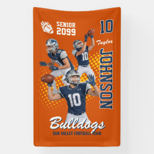 Fußballteam benutzerdefiniertes Foto Senior Night  Banner