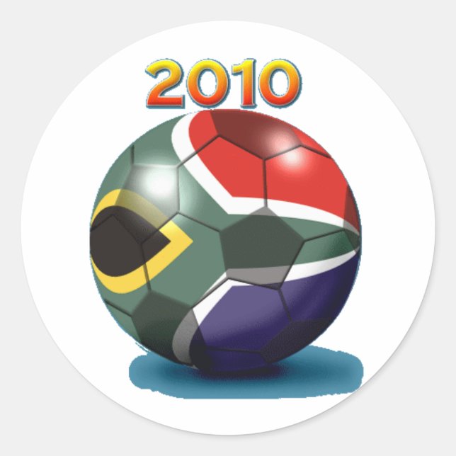 Fußballteam Gear Runder Aufkleber (Vorderseite)