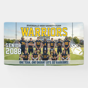 Fußballteam High School Senior Night Sport Banner