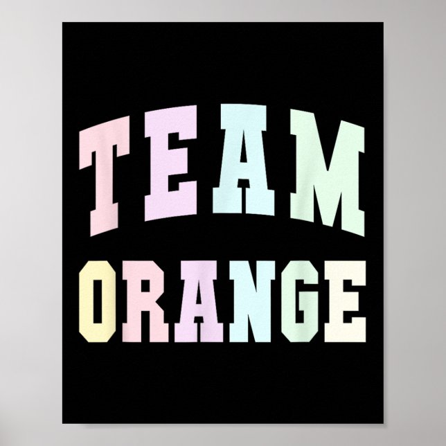 Fußballteam Orange Summer Camp Squad War Game Sp Poster (Vorne)